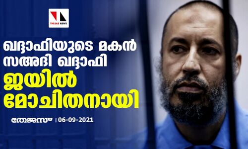 ഖദ്ദാഫിയുടെ മകന്‍ സഅദി ഖദ്ദാഫി ജയില്‍ മോചിതനായി