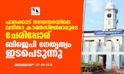 പാലക്കാട് നഗരസഭയിലെ വനിതാ കൗണ്‍സിലര്‍മാരുടെ ചേരിപ്പോര്; ബിജെപി നേതൃത്വം ഇടപെടുന്നു