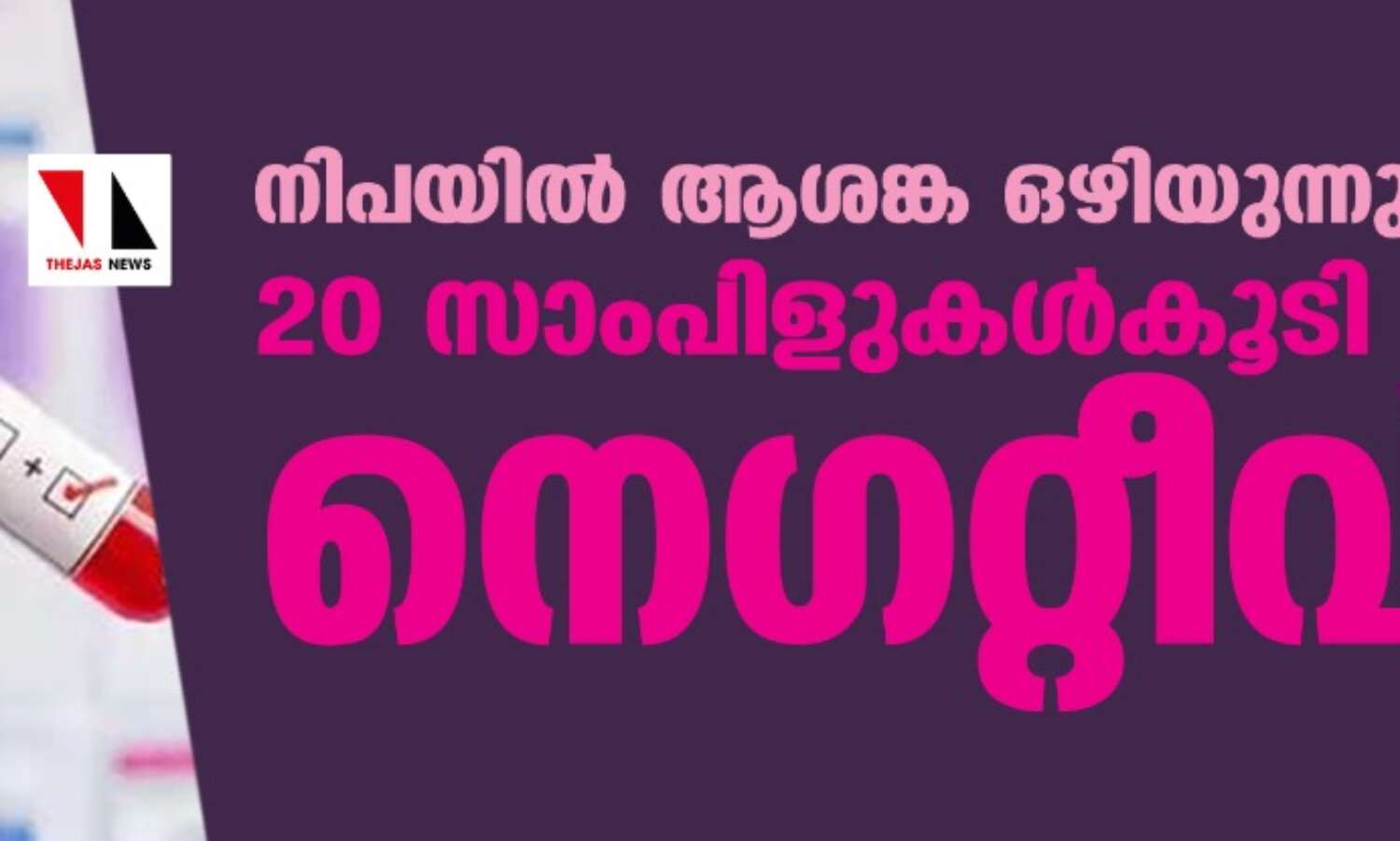 നിപയില് ആശങ്ക ഒഴിയുന്നു; 20 സാംപിളുകള്കൂടി നെഗറ്റീവ് നിപയില് ആശങ്ക ഒഴിയുന്നു; 20 സാംപിളുകള്കൂടി നെഗറ്റീവ്