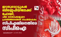 ഇടതുവോട്ടുകൾ ബിജെപിയിലേക്ക് പോയി, ചില നേതാക്കളുടെ പ്രവര്‍ത്തനങ്ങള്‍ സംശയകരം; സിപിഎമ്മിനെതിരേ സിപിഐ