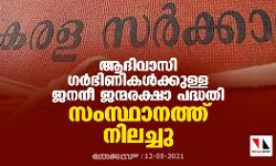 ആദിവാസി ഗര്‍ഭിണികള്‍ക്കുള്ള ജനനീ ജന്മരക്ഷാ പദ്ധതി സംസ്ഥാനത്ത് പലയിടത്തും നിലച്ചു