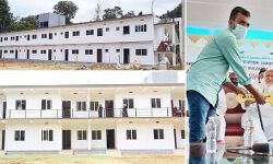 ജംഇയ്യത്ത് ഉലമ നിര്‍മിച്ച് വീടുകളുടെ താക്കോല്‍ കൈമാറി