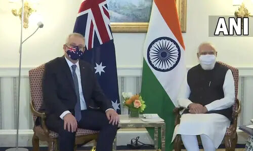 നരേന്ദ്ര മോദി ആസ്‌ത്രേലിയന്‍ പ്രധാനമന്ത്രിയുമായി കൂടിക്കാഴ്ച നടത്തി