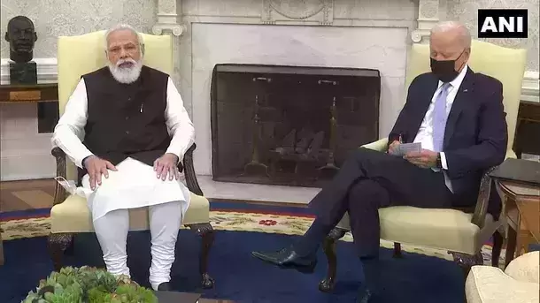 മോദി ബൈഡനുമായി കൂടിക്കാഴ്ച നടത്തി; ചൈനീസ് വെല്ലുവിളി നേരിടാന്‍ ധാരണ