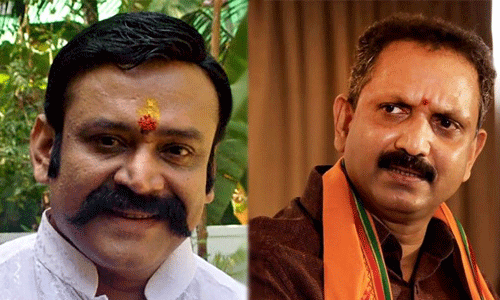 ഇരുമുടിക്കെട്ട് നമ്മുടെ ഒരു നേതാവ് വലിച്ചെറിഞ്ഞു, ഭഗവാന് ശിക്ഷ കൊടുത്തു; കെ സുരേന്ദ്രനെതിരേ നടന് സന്തോഷ് ഇരുമുടിക്കെട്ട് നമ്മുടെ ഒരു നേതാവ് വലിച്ചെറിഞ്ഞു, ഭഗവാന് ശിക്ഷ കൊടുത്തു; കെ സുരേന്ദ്രനെതിരേ നടന് സന്തോഷ്