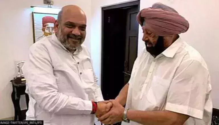 അമരീന്ദര് സിങ് ബിജെപിയിലേക്ക്? അമിത് ഷായുമായി കൂടിക്കാഴ്ച നടത്തി അമരീന്ദര് സിങ് ബിജെപിയിലേക്ക്? അമിത് ഷായുമായി കൂടിക്കാഴ്ച നടത്തി