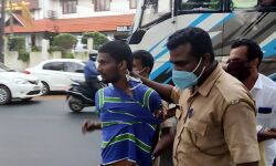 കസ്റ്റഡിയില്‍ നിന്ന് രക്ഷപ്പെടാന്‍ ശ്രമിച്ച ദൃശ്യ വധക്കേസ് പ്രതിയെ നാട്ടുകാര്‍ പിടികൂടി പോലിസിലേല്‍പ്പിച്ചു