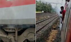 ഓടിക്കൊണ്ടിരുന്ന ബംഗളൂരു-കന്യാകുമാരി ഐലന്റ് എക്‌സ്പ്രസില്‍ തീപ്പിടിത്തം; ഫയര്‍ഫോഴ്‌സ് എത്തി തീകെടുത്തി