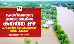 കോഴിക്കോട്ടെ ഉൾവനങ്ങളിൽ കനത്ത മഴ: പുഴകളിൽ ഇറങ്ങരുതെന്ന് ജില്ലാ കലക്ടർ