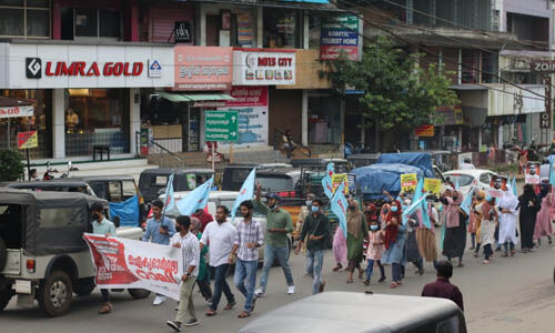 വിദ്യാര്‍ഥികള്‍ രാജ്ഭവനിലേക്ക്; കാംപസ് ഫ്രണ്ട് ഐക്യദാര്‍ഢ്യ സംഗമം