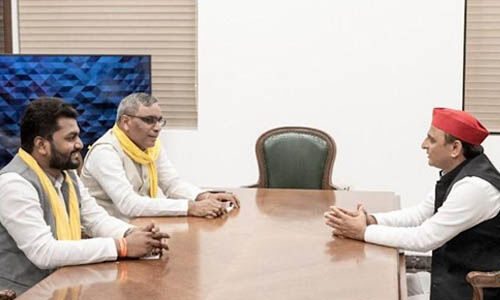 ഉത്തര്പ്രദേശില് സമാജ്വാദി പാര്ട്ടി- എസ്ബിഎസ്പി സഖ്യം ഉത്തര്പ്രദേശില് സമാജ്വാദി പാര്ട്ടി- എസ്ബിഎസ്പി സഖ്യം