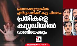പ്രണയക്കുരുക്കില്‍ പ്ലസ്ടുകാരിക്ക് കൂട്ട പീഡനം: പ്രതികളെ കസ്റ്റഡിയില്‍ വാങ്ങിയേക്കും
