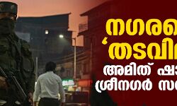 നഗരത്തെ തടവിലിട്ട് അമിത് ഷായുടെ ശ്രീനഗര്‍ സന്ദര്‍ശനം