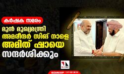 കര്‍ഷക സമരം; മുന്‍ മുഖ്യമന്ത്രി അമരീന്ദര്‍ സിങ് നാളെ അമിത് ഷായെ സന്ദര്‍ശിക്കും