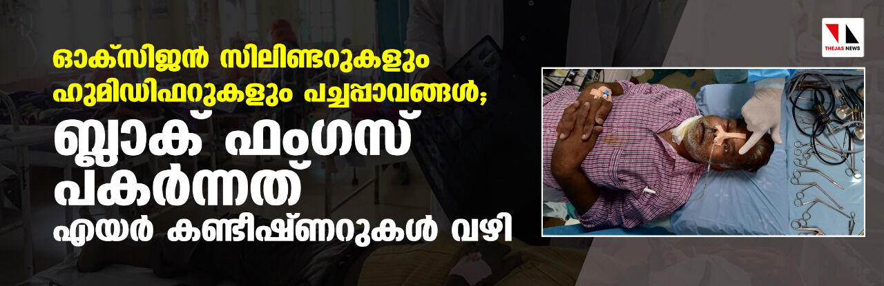 ഓക്‌സിജന്‍ സിലിണ്ടറുകളും ഹുമിഡിഫറുകളും പച്ചപ്പാവങ്ങള്‍; ബ്ലാക് ഫംഗസ് പകര്‍ന്നത് എയര്‍ കണ്ടീഷ്ണറുകള്‍ വഴി