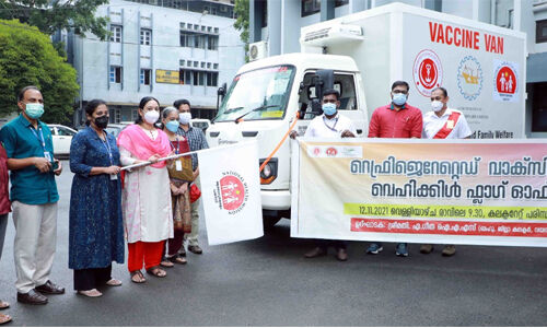 കേരളത്തിലെ ആദ്യത്തെ റഫ്രിജറേറ്റഡ് വാക്‌സിന്‍ വാന്‍ വയനാടിന്