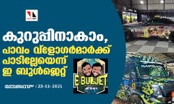 കുറുപ്പിനാകാം, പാവം വ്ളോ​ഗർമാർക്ക് പാടില്ലേയെന്ന് ഇ ബുൾജെറ്റ്