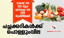 തക്കാളി വില 120 രൂപ; മുരിങ്ങക്ക വില 200 രൂപയിലേക്ക്; പച്ചക്കറികൾക്ക് പൊള്ളുംവില