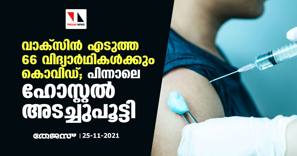 കര്‍ണാടകയിലെ മെഡിക്കല്‍ കോളജില്‍ 66 വിദ്യാര്‍ഥികള്‍ക്ക് കൊവിഡ്; എല്ലാവരും രണ്ട് ഡോസ് വാക്‌സിനെടുത്തവര്‍