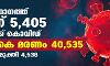 സംസ്ഥാനത്ത് ഇന്ന് 5405 പേര്‍ക്ക് കൊവിഡ്;   മരണം 96