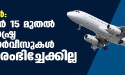 ഒമിക്രോണ്‍: ഡിസംബര്‍ 15 മുതല്‍ അന്താരാഷ്ട്ര വിമാന സര്‍വീസുകള്‍ പുനരാരംഭിച്ചേക്കില്ല