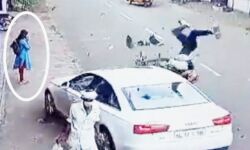 തിരൂരില്‍ കാറിടിച്ച് പരിക്കേറ്റ ബൈക്ക് യാത്രികനെ വാരിയെടുത്ത് രക്ഷാപ്രവര്‍ത്തനം നടത്തിയ പെണ്‍കുട്ടിക്ക് അഭിനന്ദനവുമായി എസ്ഡിപിഐ