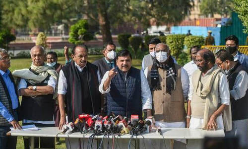 എംപിമാരുടെ സസ്‌പെന്‍ഷന്‍ റദ്ദാക്കണം; പ്രതിപക്ഷ എംപിമാര്‍ ഒന്നടങ്കം ഇന്ന് രാജ്യസഭ ബഹിഷ്‌കരിക്കും