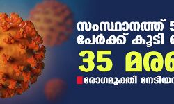 സംസ്ഥാനത്ത് ഇന്ന് 5038 പേര്‍ക്ക് കൊവിഡ്;   മരണം 35
