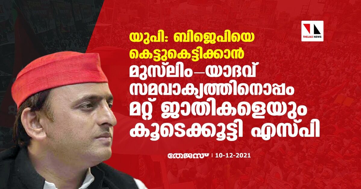 യുപി: ബിജെപിയെ കെട്ടുകെട്ടിക്കാന്‍ മുസ്‌ലിം -യാദവ സമവാക്യത്തിനൊപ്പം മറ്റു ജാതികളേയും കൂടെകൂട്ടി എസ്പി