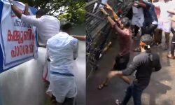 കണ്ണൂര്‍ വിസി വിവാദം;യൂത്ത് കോണ്‍ഗ്രസ് മാര്‍ച്ചില്‍ സംഘര്‍ഷം