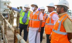 വിഴിഞ്ഞം തുറമുഖം: നിര്‍മാണ പുരോഗതി വിലയിരുത്താന്‍ വീണ്ടും മന്ത്രിയെത്തി