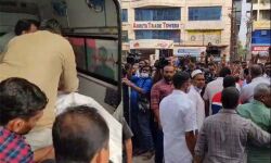 കെ എസ് ഷാന്റെ മൃതദേഹം കളമശ്ശേരി മെഡിക്കല്‍ കോളജിലേക്ക് കൊണ്ടുപോയി