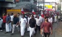 മുസ്‌ലിംകള്‍ക്കെതിരേ ആര്‍എസ്എസ്സിന്റെ കൊലവിളി റാലി; കുന്നംകുളത്ത് പോപുലര്‍ ഫ്രണ്ട് നേതൃത്വത്തില്‍ ജനകീയ പ്രതിഷേധം