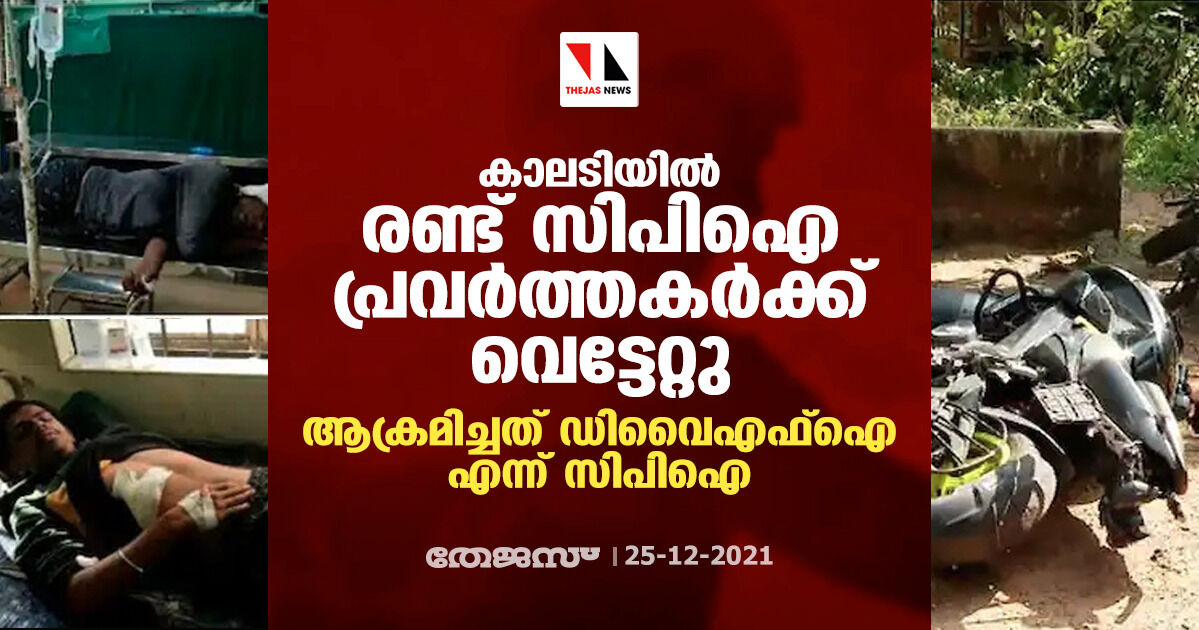 കാലടിയില്‍ രണ്ട് സിപിഐ പ്രവര്‍ത്തകര്‍ക്ക് വെട്ടേറ്റു; ആക്രമിച്ചത് ഡിവൈഎഫ്‌ഐ എന്ന് സിപിഐ