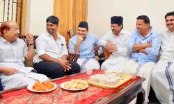 തമിഴ് സിനിമ ബ്ലഡ് മണിയുടെ കഥാകൃത്ത് പാണക്കാട്ടെത്തി; തമിഴ് ജനതയുടെ ആദരവും നന്ദിയും അറിയിച്ചു