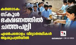കർണാടക: സ്കൂൾ ഭക്ഷണത്തിൽ ചത്തപല്ലി; എൺപതോളം വിദ്യാർത്ഥികൾ ആശുപത്രിയിൽ