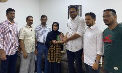 ഗോള്‍ഡന്‍ വിസ ലഭിച്ച വിദ്യാര്‍ത്ഥിനിയെ കേരളാ പ്രവാസി ഫോറം ആദരിച്ചു.