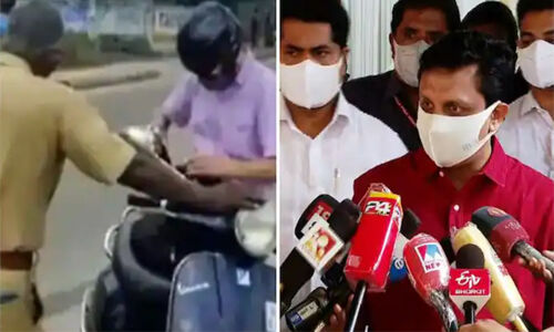 കോവളത്ത് വിദേശി മദ്യം ഒഴുക്കിക്കളഞ്ഞ സംഭവം; ഗ്രേഡ് എസ്ഐയ്ക്ക് സസ്പെന്ഷന് കോവളത്ത് വിദേശി മദ്യം ഒഴുക്കിക്കളഞ്ഞ സംഭവം; ഗ്രേഡ് എസ്ഐയ്ക്ക് സസ്പെന്ഷന്