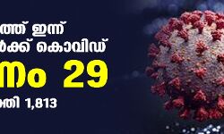 സംസ്ഥാനത്ത് ഇന്ന് 4801 പേര്‍ക്ക് കൊവിഡ്;   മരണം 29; ആകെ മരണം 48,895