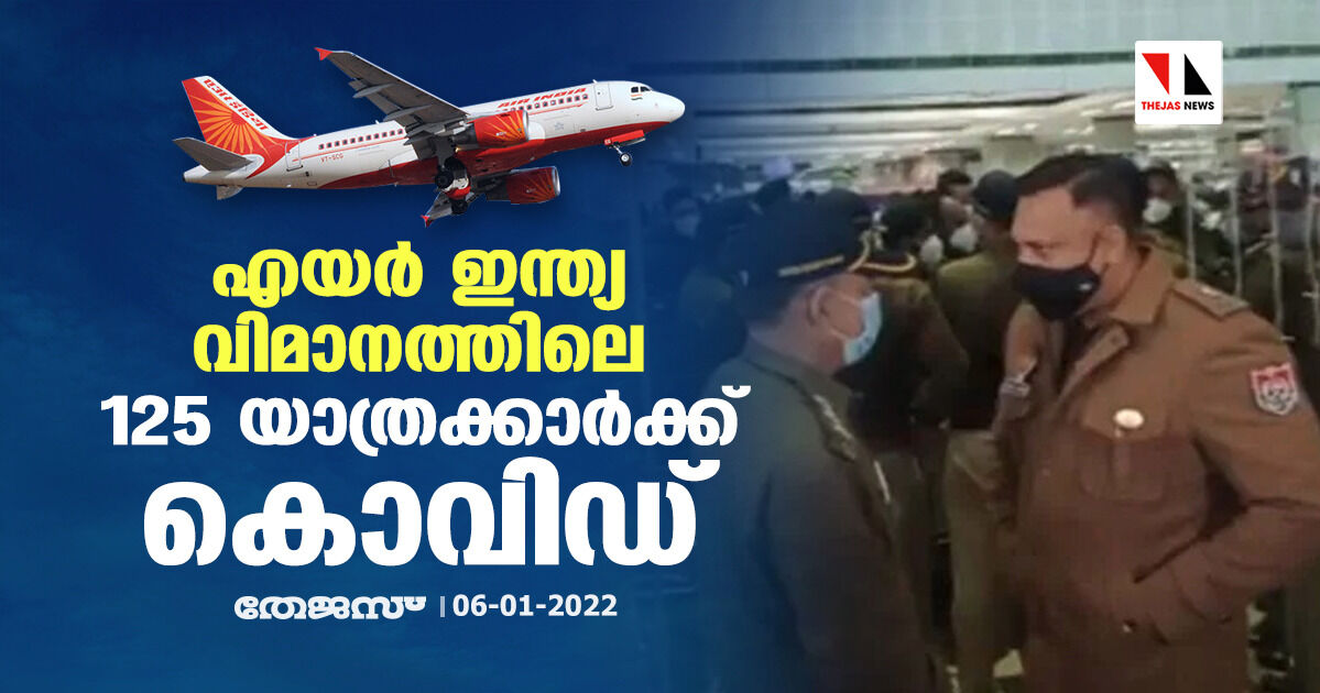 എയര്‍ ഇന്ത്യ വിമാനത്തിലെ 125 യാത്രക്കാര്‍ക്ക് കൊവിഡ്