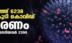 സംസ്ഥാനത്ത് ഇന്ന് 6238 പേര്ക്ക് കൊവിഡ്; മരണം 30; ആകെ മരണം 49,591 സംസ്ഥാനത്ത് ഇന്ന് 6238 പേര്ക്ക് കൊവിഡ്; മരണം 30; ആകെ മരണം 49,591