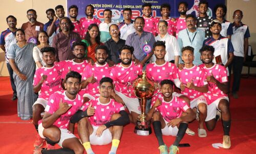 ദക്ഷിണമേഖല അന്തര്‍ സര്‍വകലാശാല ഫുട്‌ബോള്‍ ചാംപ്യന്‍ഷിപ്പ്: എം ജി സര്‍വ്വകലാശാല ജേതാക്കള്‍