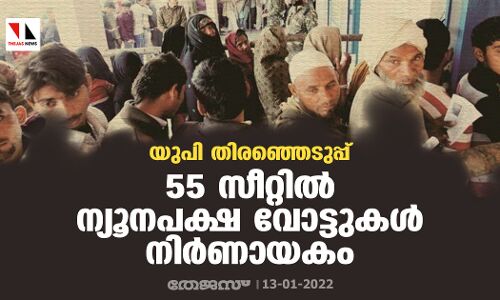 യുപി തിരഞ്ഞെടുപ്പ്; 55 സീറ്റില്‍ ന്യൂനപക്ഷ വോട്ടുകള്‍ നിര്‍ണായകം
