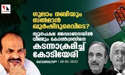 ഗുലാം നബിയും സല്മാന് ഖുര്ഷിദുമെവിടെ? ന്യൂനപക്ഷ അവഗണനയില് വീണ്ടും കോണ്ഗ്രസിനെ കടന്നാക്രമിച്ച് കോടിയേരി ഗുലാം നബിയും സല്മാന് ഖുര്ഷിദുമെവിടെ? ന്യൂനപക്ഷ അവഗണനയില് വീണ്ടും കോണ്ഗ്രസിനെ കടന്നാക്രമിച്ച് കോടിയേരി
