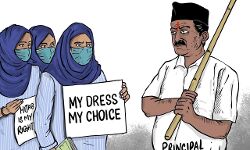എന്റെ വസ്ത്രം, എന്റെ സ്വാതന്ത്ര്യം. ഹിജാബ് എന്റെ അവകാശം.