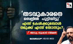 തടവുകാരനെ സെല്ലിൽ പൂട്ടിയിട്ടു എന്ന് കേൾക്കുമ്പോൾ നമുക്ക് എന്ത് തോന്നും.?