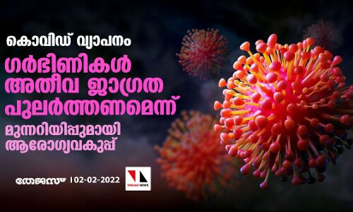 കൊവിഡ് വ്യാപനം:ഗര്‍ഭിണികള്‍ അതീവ ജാഗ്രത പുലര്‍ത്തണമെന്ന് മുന്നറിയിപ്പുമായി ആരോഗ്യവകുപ്പ്