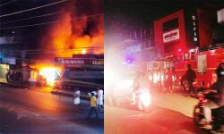 കുറ്റ്യാടി ടൗണില്‍ വന്‍ തീപ്പിടിത്തം; അഞ്ച് കടകള്‍ കത്തിനശിച്ചു