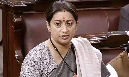 രാജ്യത്ത് സ്ത്രീകള്‍ക്കെതിരായ കുറ്റകൃത്യങ്ങള്‍ കുറയുന്നു: കേന്ദ്രമന്ത്രി സ്മൃതി ഇറാനി