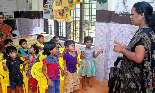 തിങ്കളാഴ്ച മുതല്‍ സംസ്ഥാനത്തെ അങ്കണവാടികള്‍ തുറന്ന് പ്രവര്‍ത്തിക്കും